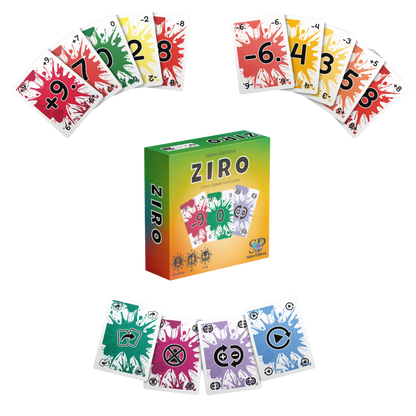 Ziro – Jeu de cartes familial rapide et amusant (2 à 8 joueurs)