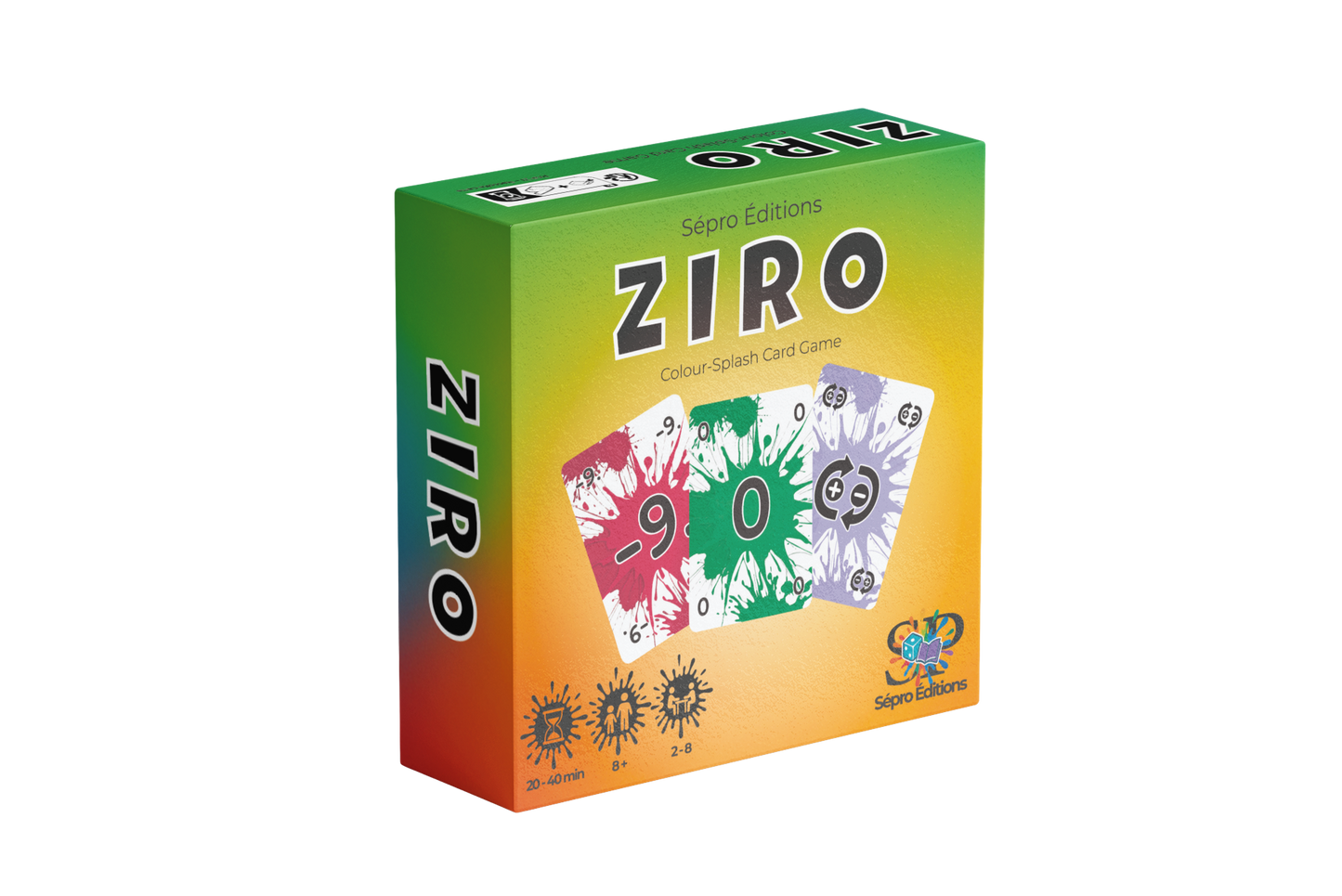 Ziro – Jeu de cartes familial rapide et amusant (2 à 8 joueurs)